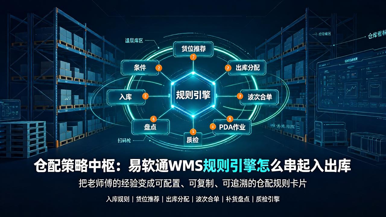1.仓配策略中枢：易软通 WMS 规则引擎怎么串起入出库-易软通供应链